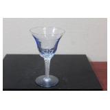 A Blue Artglass Goblet