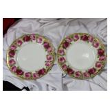 Set of Two Rose Plates