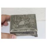 Niccely Carved Metal Trinket Box