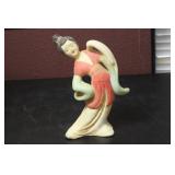 A Polychrome Ceramic Chinese Lady