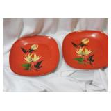 Set of 2 Lacquer Tray/Plates