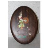 A Vintage Exotic Wood Wall Hanger