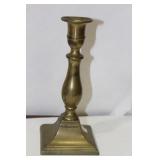 A Single Brass Candleholder