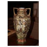 Antique Important Signed Japanese Moriage Vase