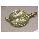 Glo-Mar Gilted Bronze Trinket Dish