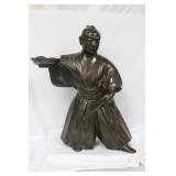 A Vitnage Japanese Cast Iron Samurai