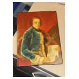 Signed Russian Lacquer Plaque