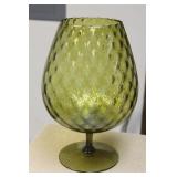 Green Colour Glass Goblet/Bowl