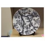 Antique Flow Blue or Flow Black Plate