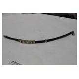 A Sterling and Leather Bracelet