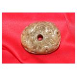 A Chinese Chilung Jade Pendant