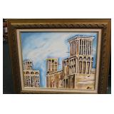 An Oil on Board Painting