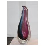 Signed Dave Drewek Art Glass Vase