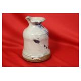 A Studio Blue and White Pottery Bottle