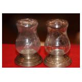 Sterling Rim Salt and Pepper Shakers