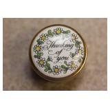 Halycon Small Enamel Trinket Box
