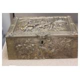 Antique Bronze or Brass Heavy Box