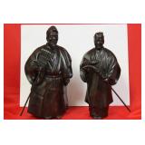 Pair of Japanese Bronze Statues