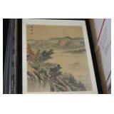 A Signed Chinese Pastel on Silk Painting