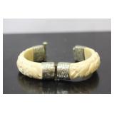A Carved Bone Bracelet