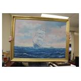 Oil on Canvas of a Clipper Ship
