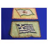 Lot of 2 Vintage Tobacco Flags
