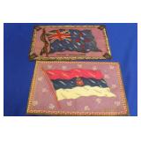 Lot of 2 Vintage Tobacco Flags