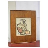 A Japanese Mid Century Modern Watercolour