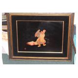 Signed Japanese Lacquer Painting