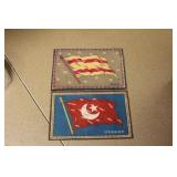 lot of 2 tobacco flags (cloth)