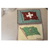 lot of 2 tobacco flags (cloth)