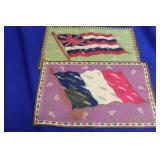 Lot of 2 Vintage Tobacco Flags