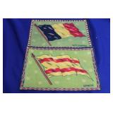 Lot of 2 Vintage Tobacco Flags