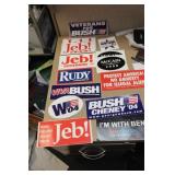 Lot of 14 Bush Stickers