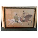 A Signed Chinese Pastel Painting on Silk