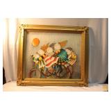 An Oil on Canvas Pallett Knife Painting