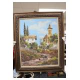 A Vintage Spanish Signed Oil on Canvas Painting