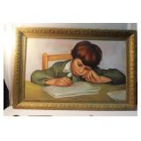 Oil on Canvas of a Boy