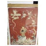 An Antique Framed Chinese Silk