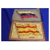 Lot of 2 Vintage Tobacco Flags