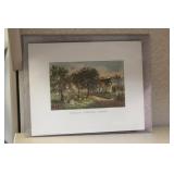 Vintage Currie and Ives Print