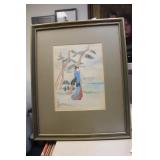Vintage Japanese Watercolour