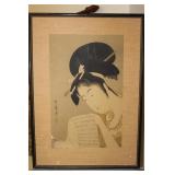 Framed Vintage Japanese Print