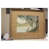 Signed Wallace Nutting Framed Print