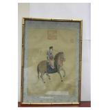 A Chinese Pastel on Silk Painting