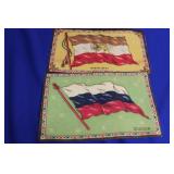 Lot of 2 Vintage Tobacco Flags