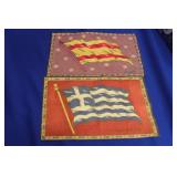Lot of 2 Vintage Tobacco Flags