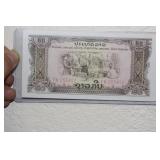 Uncirculated 20 kip Laos Bank Note
