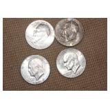 Lot of 4 Different Dates IKE Dollars