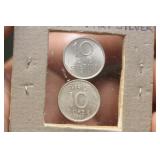 Lot of 2 Sweden Coins